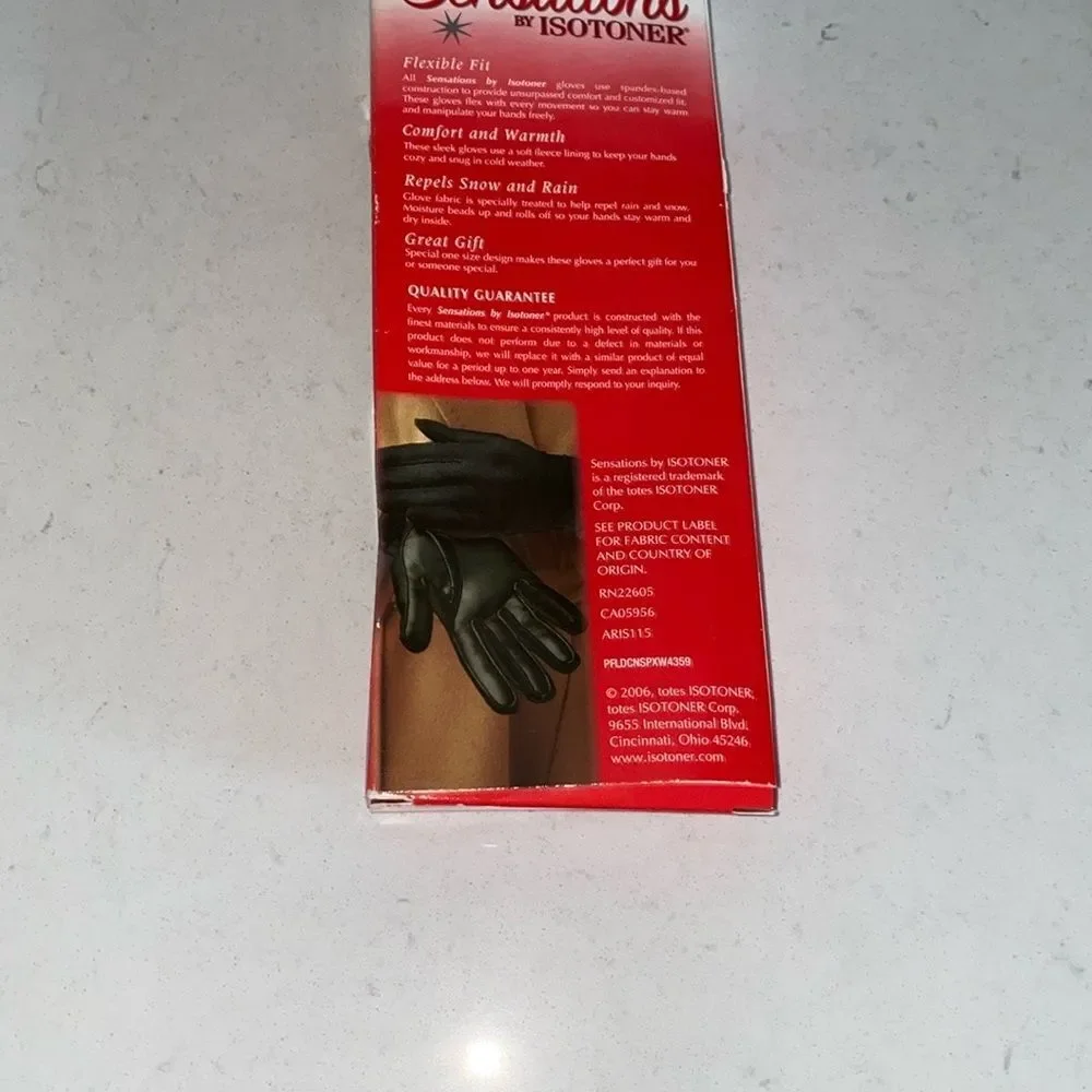 Women Sensation by Isotoner fleece lined‎ Flexible Fit gloves/NEW/Camel Color
